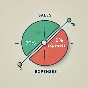 美容室経営における売上と経費の割合